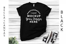 Bella Canvas 3001 Unisex T Shirt Mock Up Color Black Clothing Mockup Shirt Mockup Tshirt Mockup
