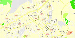 From simple outline maps to detailed map of seoul. Seoul Printable Map South Korea Exact Vector City Plan 100 Meters Scale Fully Editable Adobe Illustrator Street Map