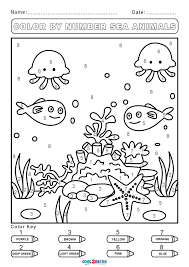 These coloring sheets can be used for anytime fun or as part of a homeschool lesson plan. Free Color By Number Worksheets Cool2bkids