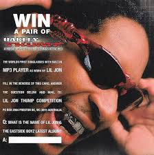 Music Oakley Lil Jon Buy Lil' Jon The East Side Boyz Usher Ludacris Lovers