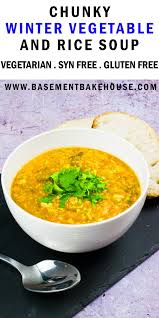 Chunky Winter Vegetable Rice Soup Basement Bakehouse Recipe Soup Maker Recipes Winter Soup Recipe Rice Soup