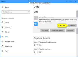Remove A Vpn Connection In Windows 10 Tutorials