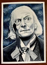 Watercolour and ink painting of dream scene