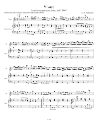 Grade 5+ browse by catalog. Vivace Telemann Abrsm Grade 5 Flute Harpsichord Sheet Music For Flute Harpsichord Mixed Duet Musescore Com