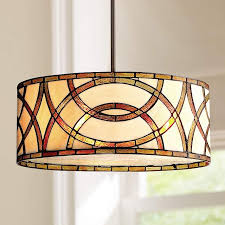 Art Glass Circles 20 W Tiffany Style Pendant Chandelier T7263 Lamps Plus