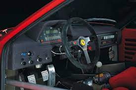Here is the interior shot of the ferrari f40. Ferrari F40 Lm Anniversary Supercar Converted To Race Car Snaplap Ferrari F40 Ferrari Ferrari 288 Gto