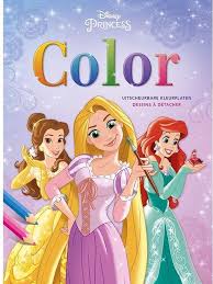 Disney prinsessen kleurplaat printen leuk voor kids. Bol Com Disney Princess Kleurblok Met Uitscheurbare Kleurplaten