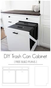 Under cabinet trash can holder. Diy Pull Out Trash Can Cabinet Love Create Celebrate