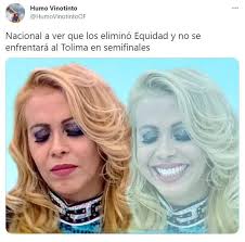 Los mejores memes de su eliminación no faltaron las burlas al equipo antioqueño luego de su caída en los cuartos de final contra la equidad, lo que sentenció su salida de la liga betplay. Llueven Los Memes Por La Eliminacion De Atletico Nacional En Manos De Equidad