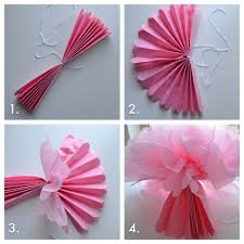 Diy paper pom pom flowers. How To Fluff Your Tissue Pom Poms To Perfection Tutorial Paper Fan Decorations Paper Pom Pom New Year Diy