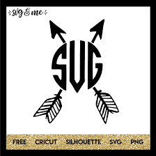 Download Boho Crossed Arrows Monogram Svg Me