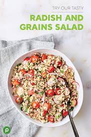 Radish And Grains Salad Recipe Recipes Publix Recipes Grain Salad Recipes