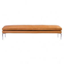 Banc Talamo Cuir Zanotta Canape En Cuir Banc De Lit Mobilier Maison