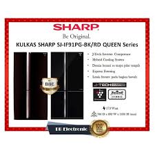 Hampir semua peralatan rumah tangga memiliki label daya di bagian belakang atau di bagian bawahnya. Kulkas Sharp Sj If91pg Bk Hybrid Cooling System 4 Pintu Lazada Indonesia