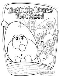 Free Coloring Page Featuring The Little House That Stood Coloring Pages Veggietales Bible Crafts