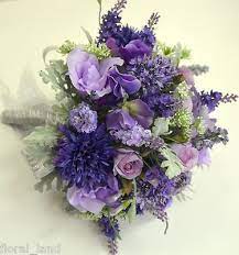 Bouquet flower silk wedding flowers wedding artificial bouquet flower silk for wedding decoration road lead table decor multiple look for suppliers on alibaba.com to customize your. Silk Wedding Flower Lilac Purple Rose Lavender Posy Bouquet Fake Flowers Wedding Flowers Silk Flowers Wedding Diy Wedding Bouquet