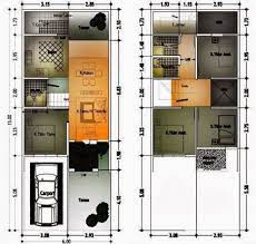 Denah rumah ukuran 5x12 2 lantai. 10 Desain Rumah 2 Lantai Ukuran 5x7 Konsep Top