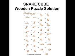 Puzzle solutions wooden and metal brain teaser instructions. Snake Cube Puzzle Solution Youtube