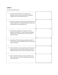 Dan jawapan untuk penyebut adalah sama, jadi jawapannya adalah 6/19. Latihan 1 Masalah Tambah Kssr Matematik Thn 2 Amp 3 Mathematics Worksheets Teaching Method Learning Math