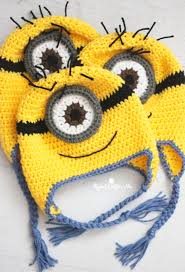 Pattern does not include yarn or yardage. Crochet Minion Hat Kit Repeat Crafter Me