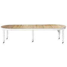 Entièrement fabriquée en teck, la grande table de jardin 12/14 personnes l300 ltecka créera un esprit convivial en terrasse. Table A Manger Extensible A Roulettes 6 14 Personnes L125 325 Provence Maisons Du Monde