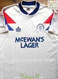 Jon has produced an awesome modern ranger kit list that can be found on the group, which is reproduced here with his kind permission. 1990 91 Glasgow Rangers Away Classic Football Shirt Soccer Jersey Classic Football Shirts Football Shirts Glasgow Rangers Football