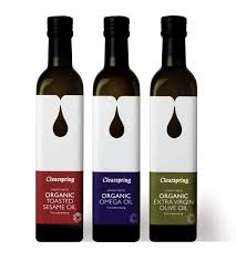 Clearspring Oils Olive Oil Packaging Bottle Label Design Olive Oil Bottle Design