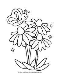 Flower Coloring Pages (Free Printable PDFs) - Cute Coloring Pages For Kids