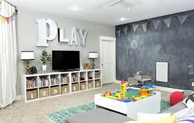 A crisp, white basement playroom by new york firm eisner design may be the most stylish place for kids ever. Kid S Playroom Basement 123