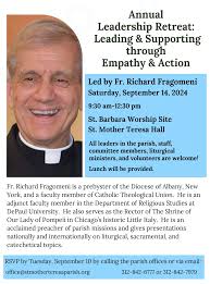 MASS SCHEDULE August 25, 2024 TWENTY-FIRST SUNDAY IN ORDINARY TIME