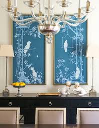 The trick is to use furniture and fabrics. 30 Awesome Picture Of Chinoiserie Dining Room Janicereyesphotography Com Chinoiserie Decorating Blue And White Wallpaper Monochromatic Room