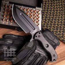 Two bladed jack knife made with surgical steel blades. Quality Survival Knives Emergency Tools Halfbreed Blades
