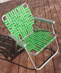 vintage aluminum webbed folding beach lawn chair chaise lounge green retro relax 44 44 lawn chairs green chair wooden lawn chairs