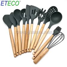 A potato masher can help you mash up your potatoes for smooth mashed potatoes while a fish slice helps you serve foods like fish and lasagne while also helping you flip foods cooking in a frying pan. China Bpa Free Non Toxic Cooking Utensils 13 Pieces Wooden Silicone Kitchen Accessories China Kitchenware And Kitchen Utensils Price