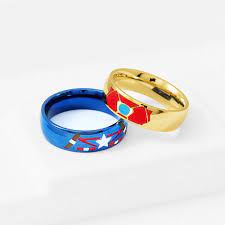 Stony Ring Iron Man Captain America Stainless Steel Stony Ring Engagement Ring Arc Reactor Ring C Marvel Jewelry Marvel Merchandise Captain America Jewelry