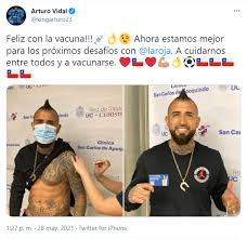 Sin embargo anoche, el cuerpo médico de la selección chilena divulgó que el jugador arturo vidal presentaba un síndrome febril por amigdalitis pultácea con deshidratación. Out616ifwsirjm