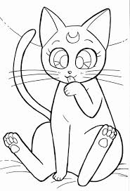 Sailor Moon Cat Coloring Pages In 2020 Sailor Moon Coloring Pages Moon Coloring Pages Sailor Moon Cat