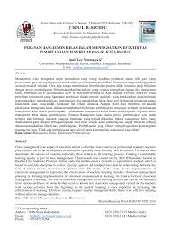 Copy (3) of modul manajemen kelas. Pdf Peranan Manajemen Kelas Dalam Meningkatkan Efektivitas Pembelajaran Di Sekolah Dasar
