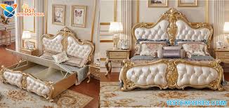 Sink into these 12 beautiful blue and white bedrooms. Royal Design Carved Bed With Storage Dst International