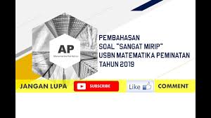 Selamat siang semua berikut saya share pembahasan soal seleksi masuk sma taruna nusantara tahun 2018 bidang matematika soal ini saya pe. Soal Dan Pembahasan Usbn Matematika Peminatan 2019 Peranti Guru