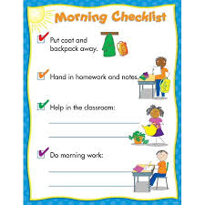 Morning Routine Classroom Management Chart