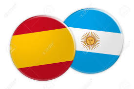 Rosario, capoluogo dell'omonimo dipartimento, è la città più grande e popolosa della provincia argentina di santa fe. Concepto De Las Noticias Boton De La Bandera De Espana En El Boton De La Bandera De Argentina Ilustracion 3d En El Fondo Blanco Fotos Retratos Imagenes Y Fotografia De Archivo Libres