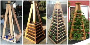 Use tower farming in your backyard to commercial quality produce. How To Diy Vertical Garden Pyramid Tower Diy 4 Ever