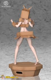 FB Studio Gundam Cardboard Girl Statue,FB Studio