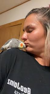 Is your bird making kiss sounds at your girlfriend?