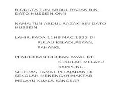 Abdul razak studied at the malay college kuala kangsar. Buku Skrap Docx Document