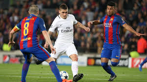 95 team of the season so far verratti player review! Marco Verratti Philippe Coutinho Hector Bellerin Und Theo Hernandez Beim Fc Barcelona Im Gesprach Eurosport