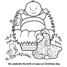 Kids are not exactly the same on the outside, but on the inside kids are a lot alike. Jesus In Manger Coloring Page Christmas Coloring Pages Preschool Christmas Jesus Coloring Pages
