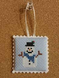 Carol's cross stitch celebrates the season with a simple, yet timeless plaid design. Adorable Completed Mini Cross Stich Ornament Lovingly Designed And Made By Cross Stitch Patterns Christmas Xmas Cross Stitch Cross Stitch Christmas Ornaments