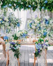 Blue And White Wedding Colors Combination For Your Wedding Inspiration Blue Hydrangea Wedding Blue Wedding Flowers Hydrangeas Wedding